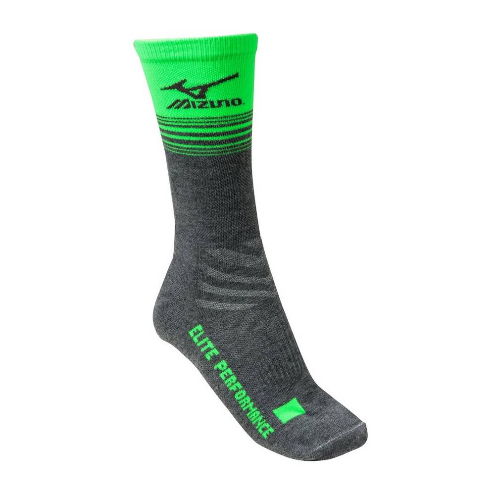 Mens Mizuno Retro Crew Socks Red Grey/Green Philippines (XJYUIL859)